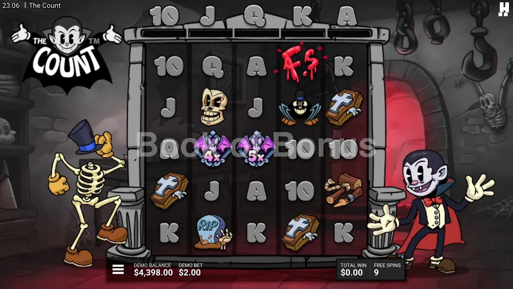 The Count par Hacksaw Gaming - tours gratuits