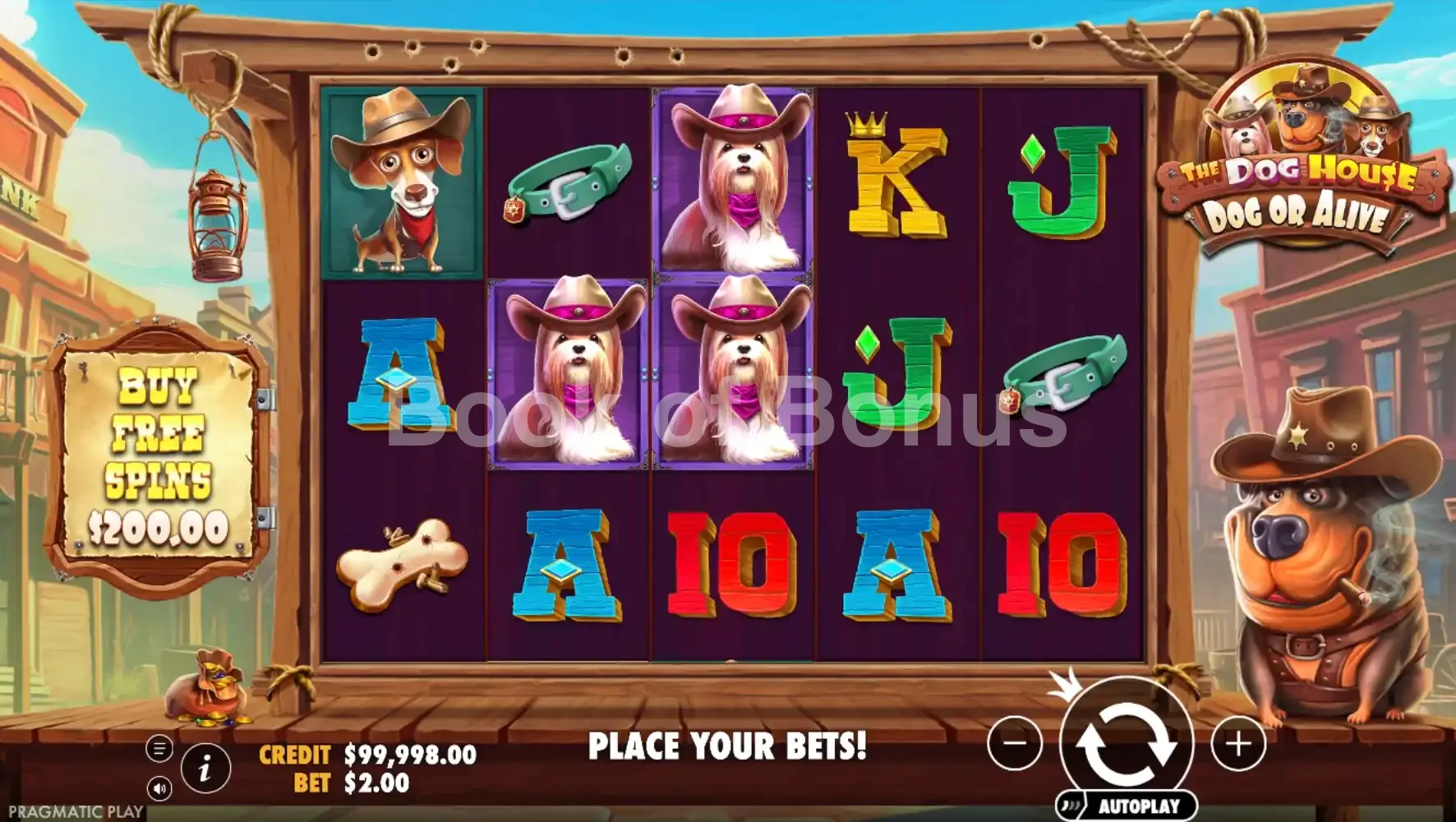 The Dog House Dog or Alive par Pragmatic Play - jeu de base et disposition des rouleaux