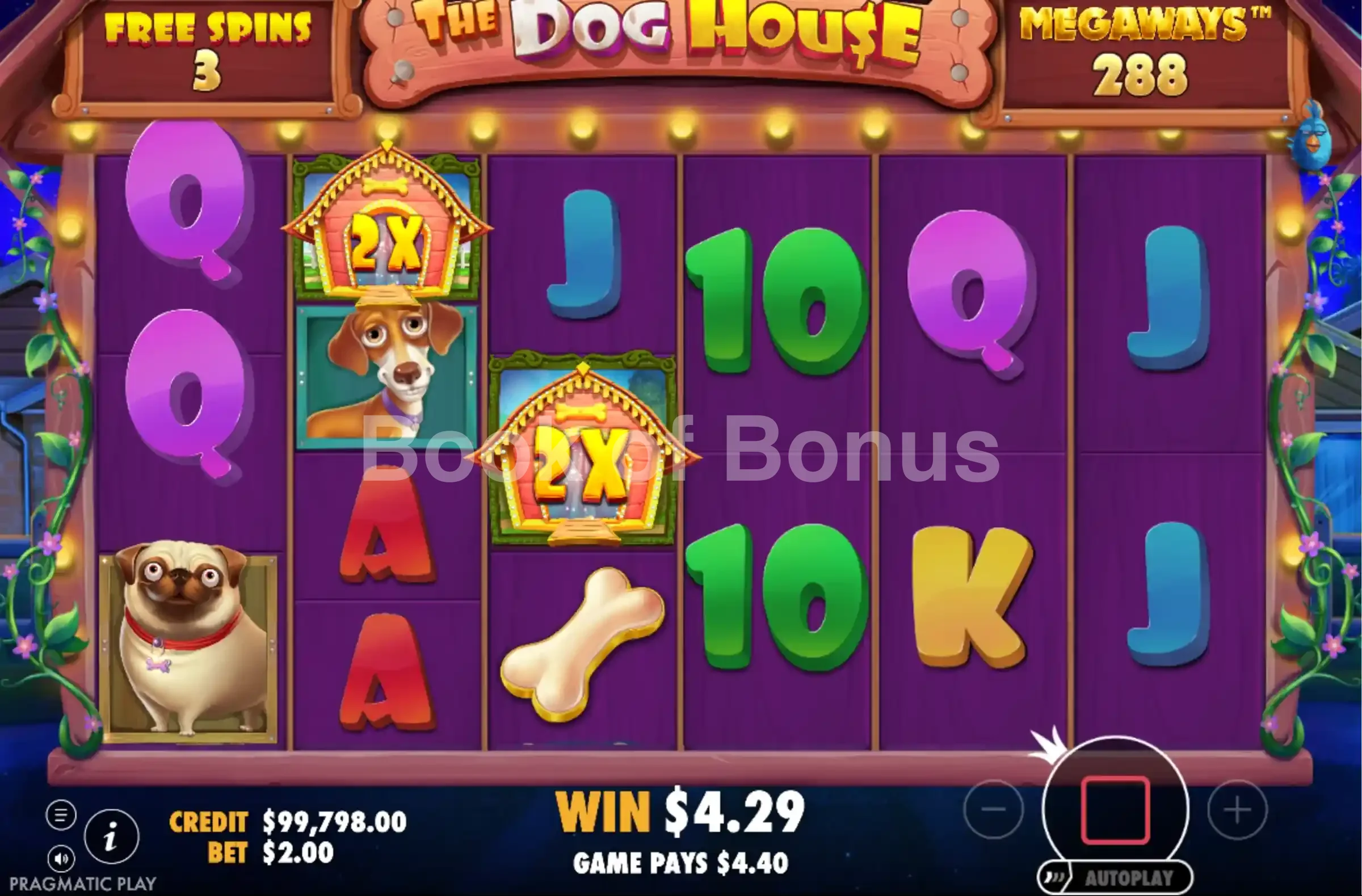 The Dog House Megaways par Pragmatic Play - tours gratuits