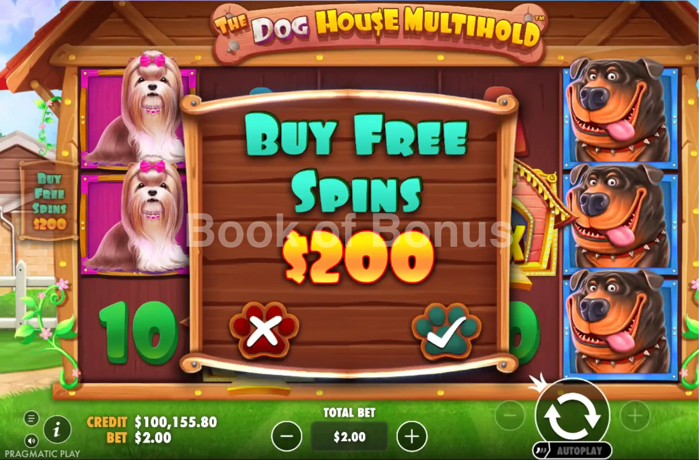 Achat de bonus The Dog House Multihold