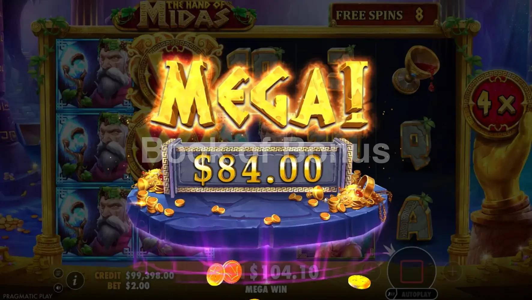 The Hand of Midas par Pragmatic Play - gros gain