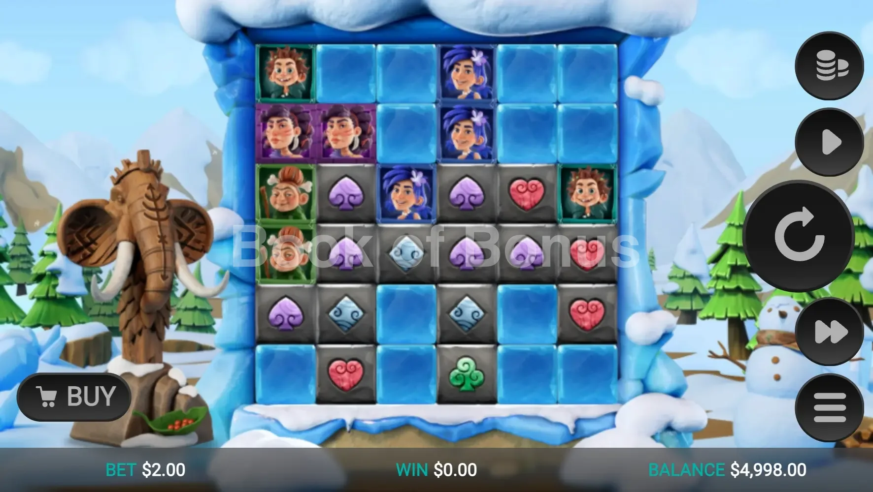 The Tumbles par Relax Gaming - jeu de base et disposition des rouleaux