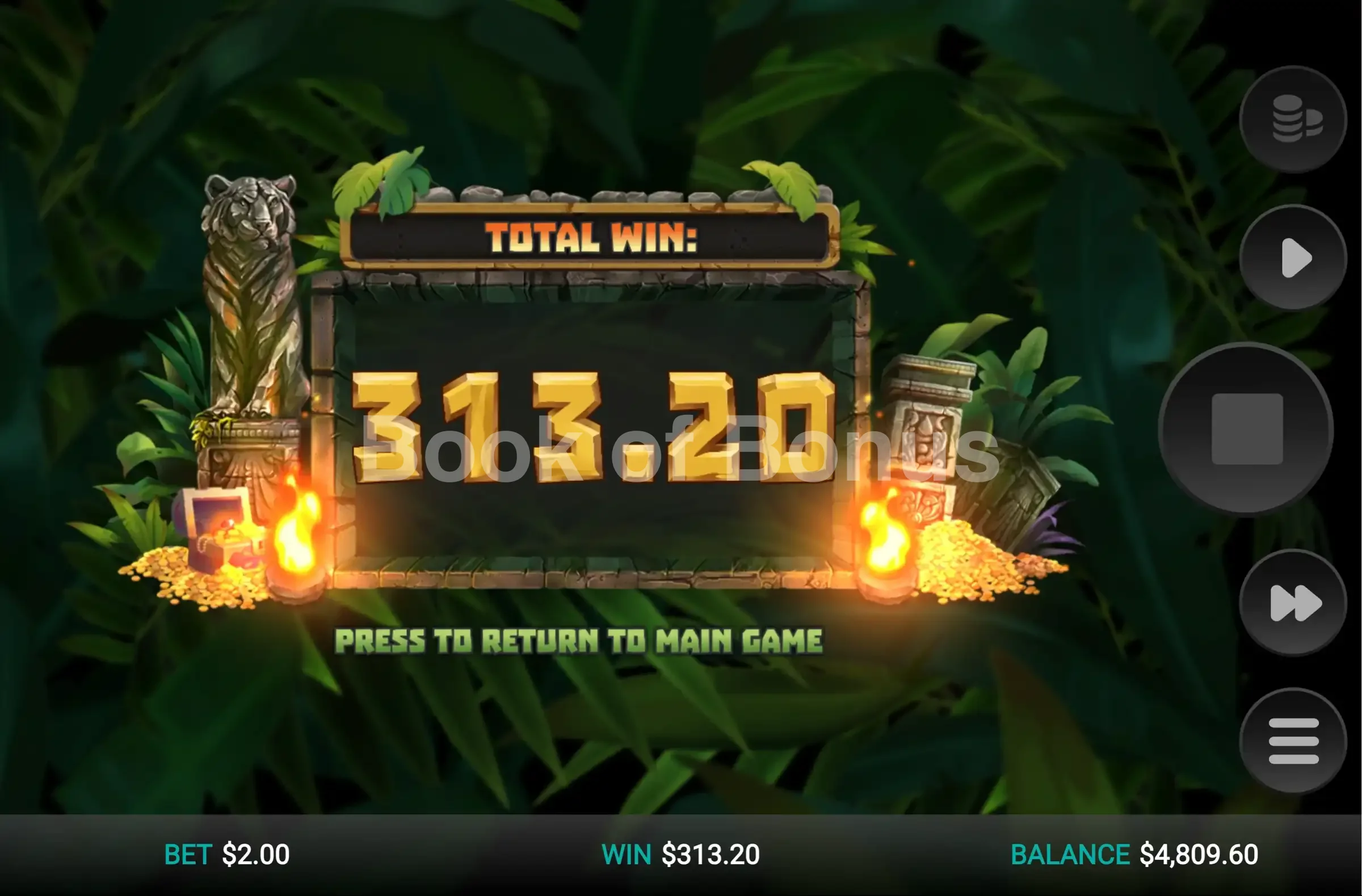 Tiger Shrine par Relax Gaming - gros gain