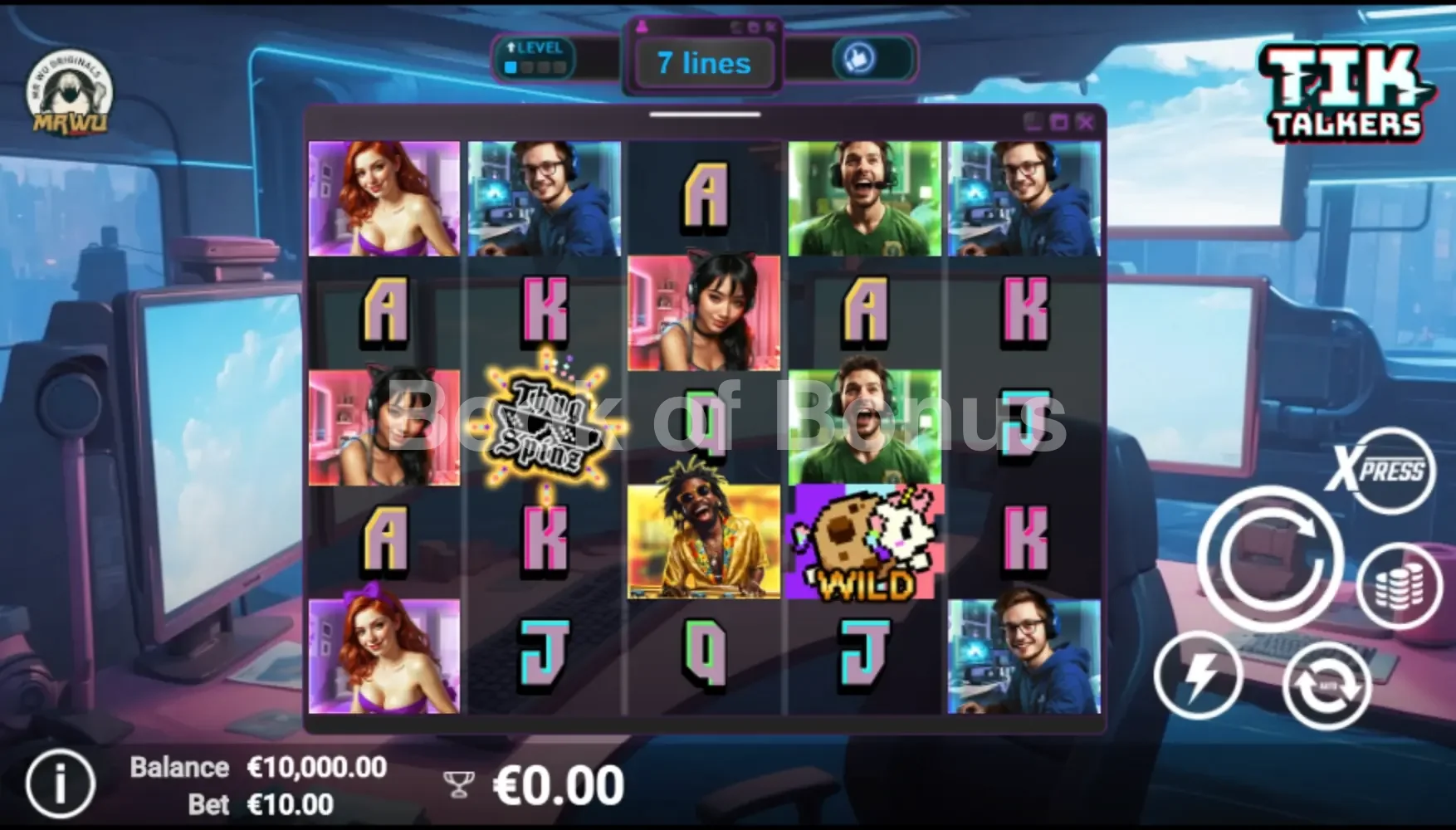 Tik Talkers par Avatar UX - jeu de base et disposition des rouleaux
