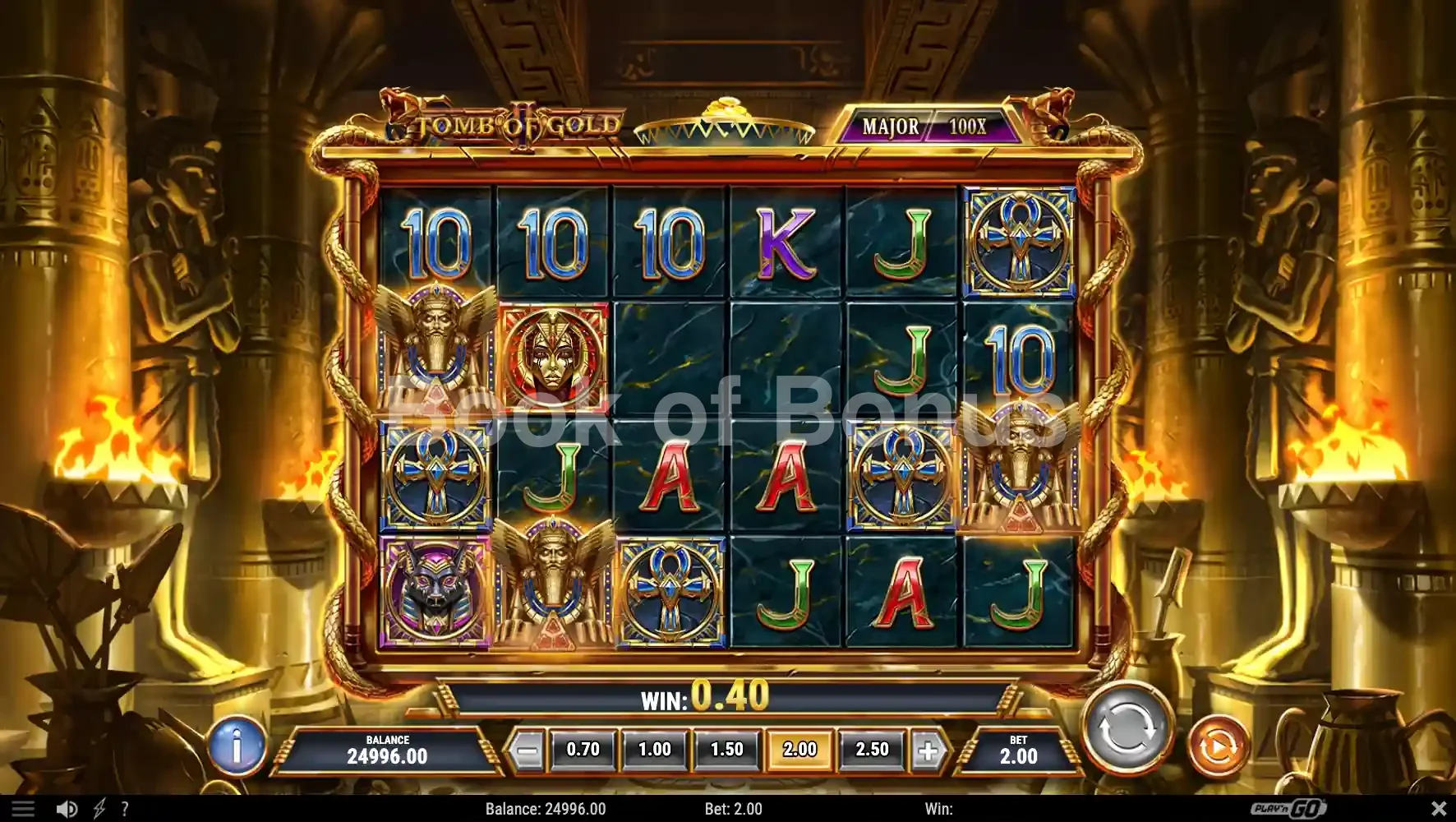 Tomb of Gold 2 par Play'n GO - base game 2
