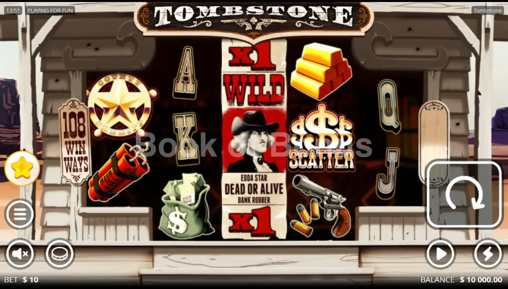 Tombstone par Nolimit City - jeu de base et disposition des rouleaux