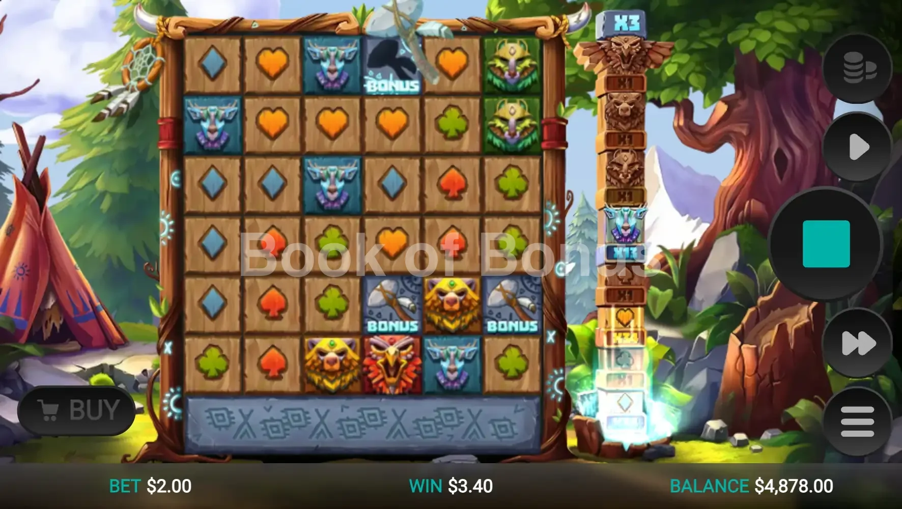 Totem Guardians Dream Drop par Relax Gaming - tours gratuits