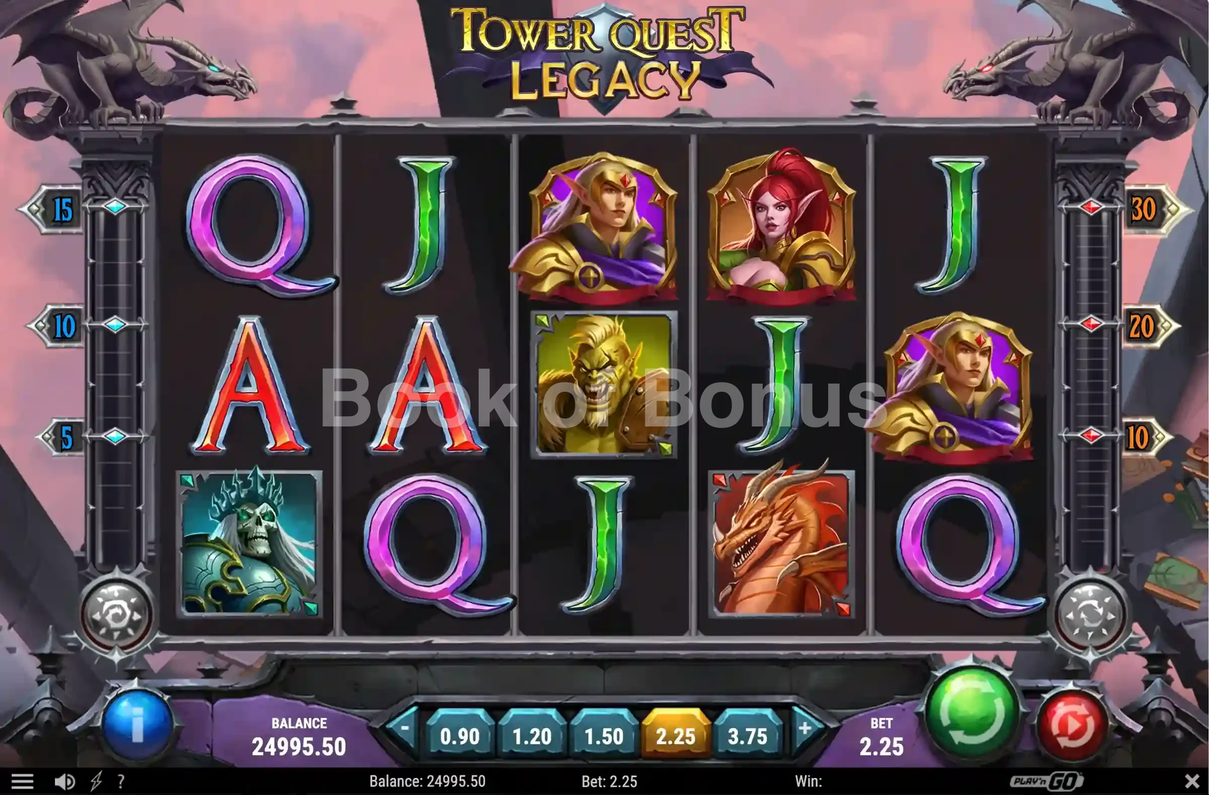 Tower Quest Legacy par Play'n GO - base game 2