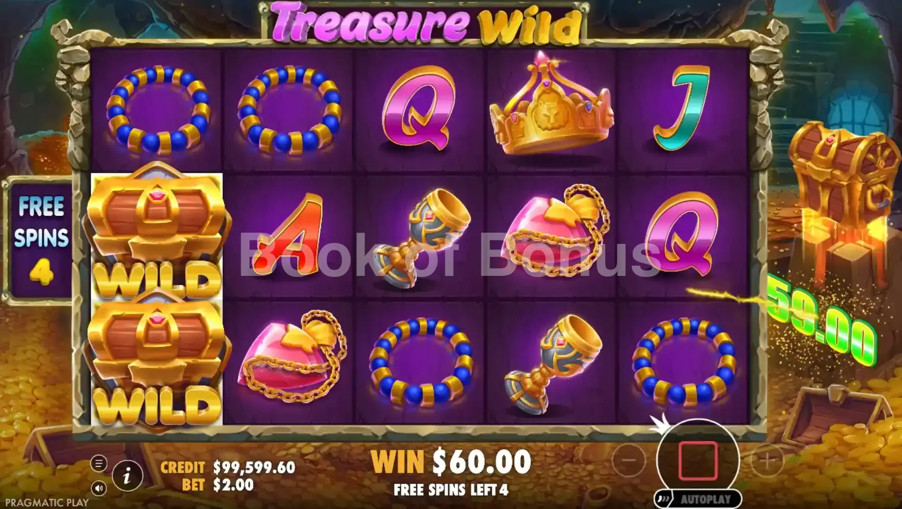 Treasure Wild par Pragmatic Play - tours gratuits