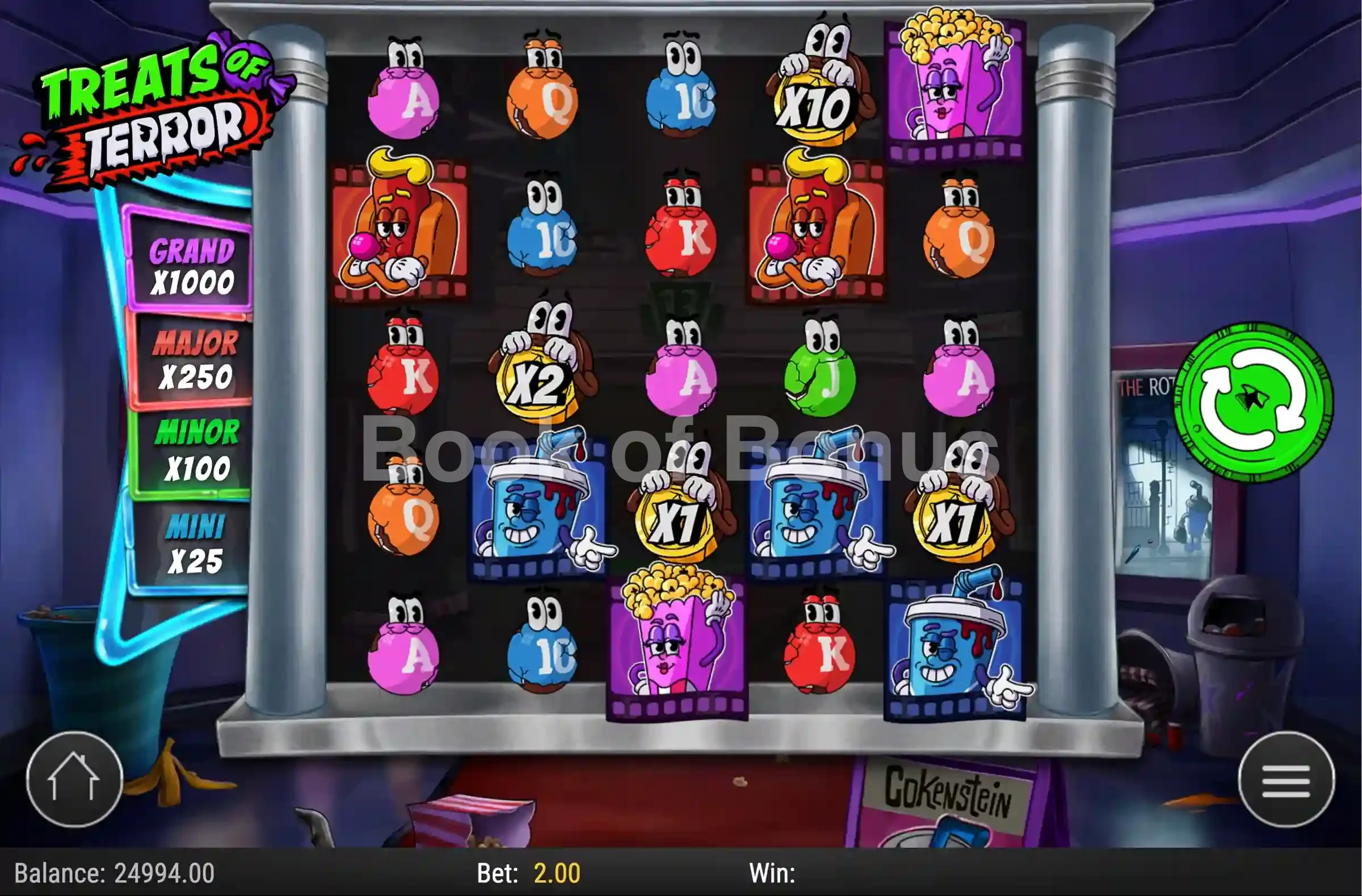 Free spins étape 3 Treats of Terror