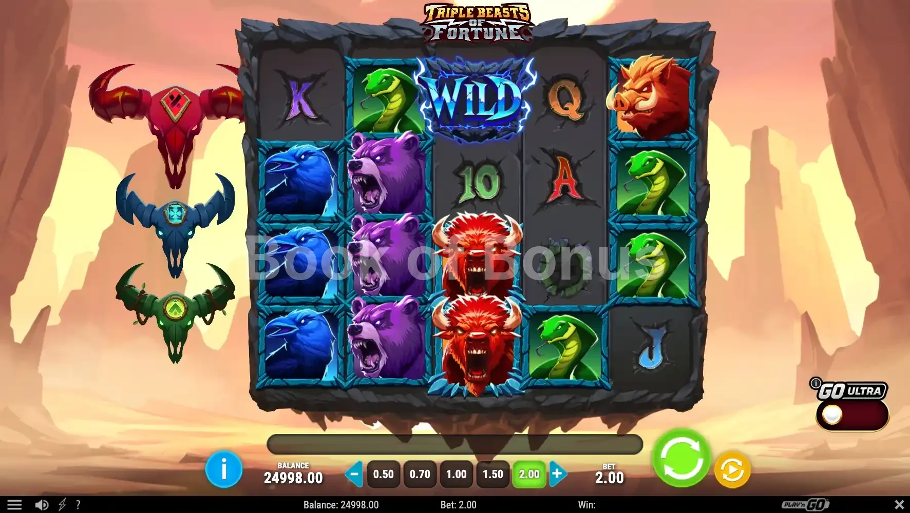 Jeu de base Triple Beasts of Fortune