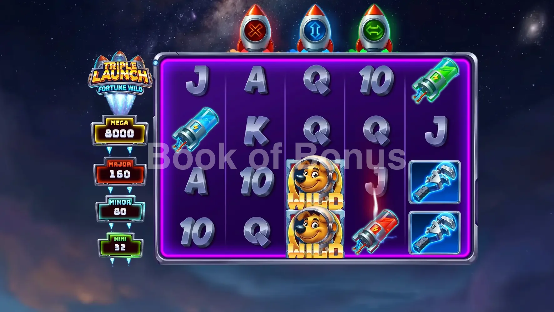 Triple Launch Fortune Wild par Play'n GO - base game 2