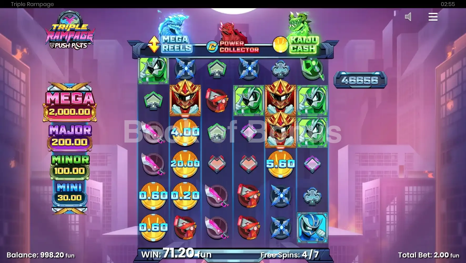 Triple Rampage par Push Gaming - tours gratuits