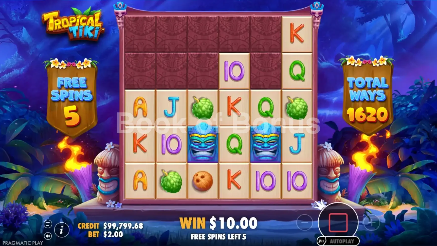 Tropical Tiki par Pragmatic Play - tours gratuits