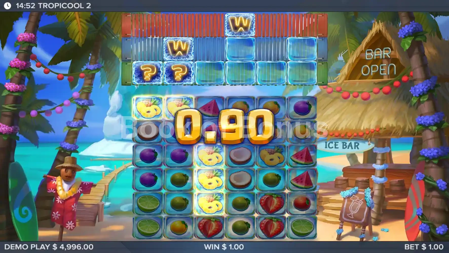 Tropicool 2 par ELK Studios - gros gain