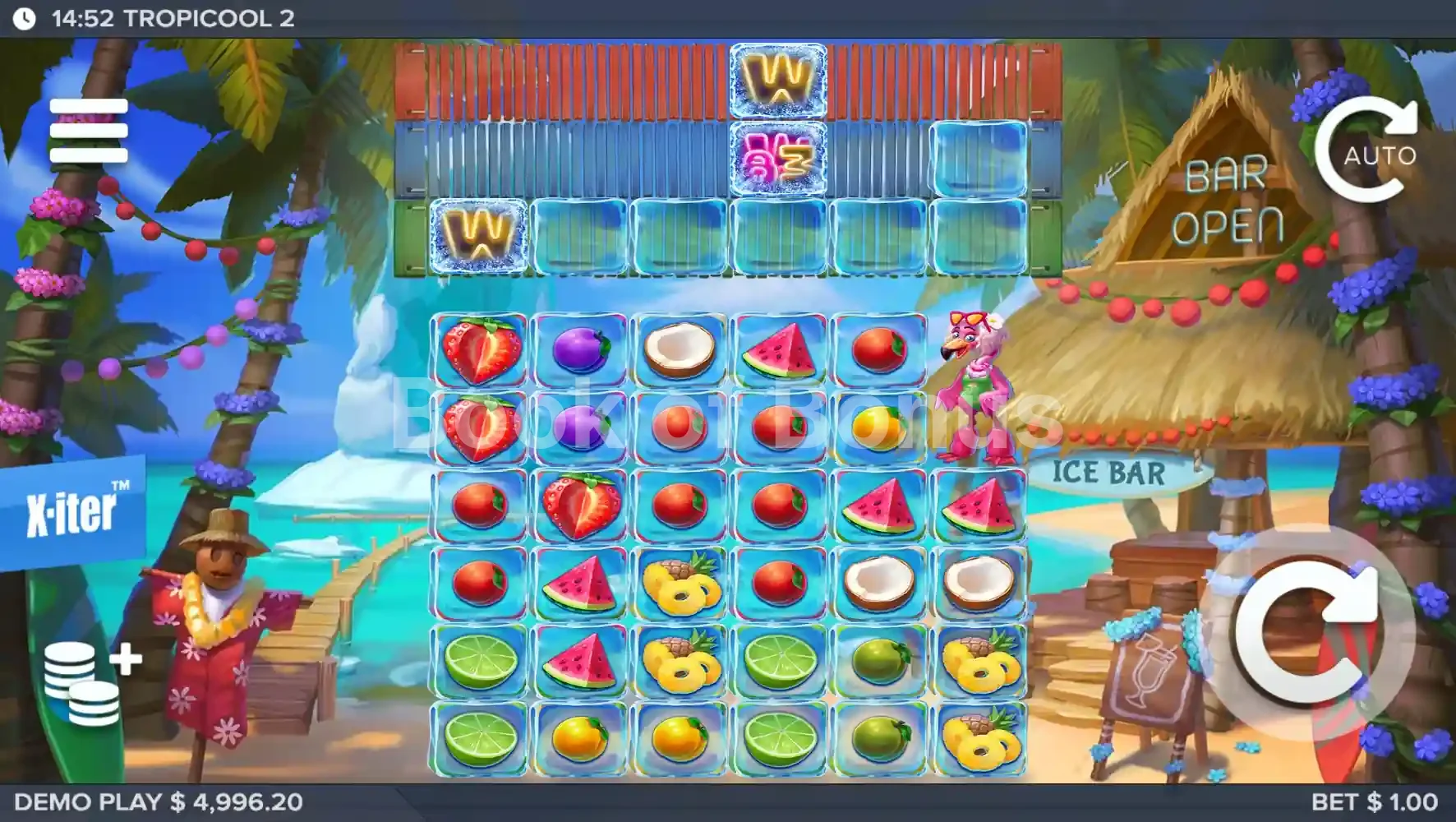 Tropicool 2 par ELK Studios - jeu de base et disposition des rouleaux