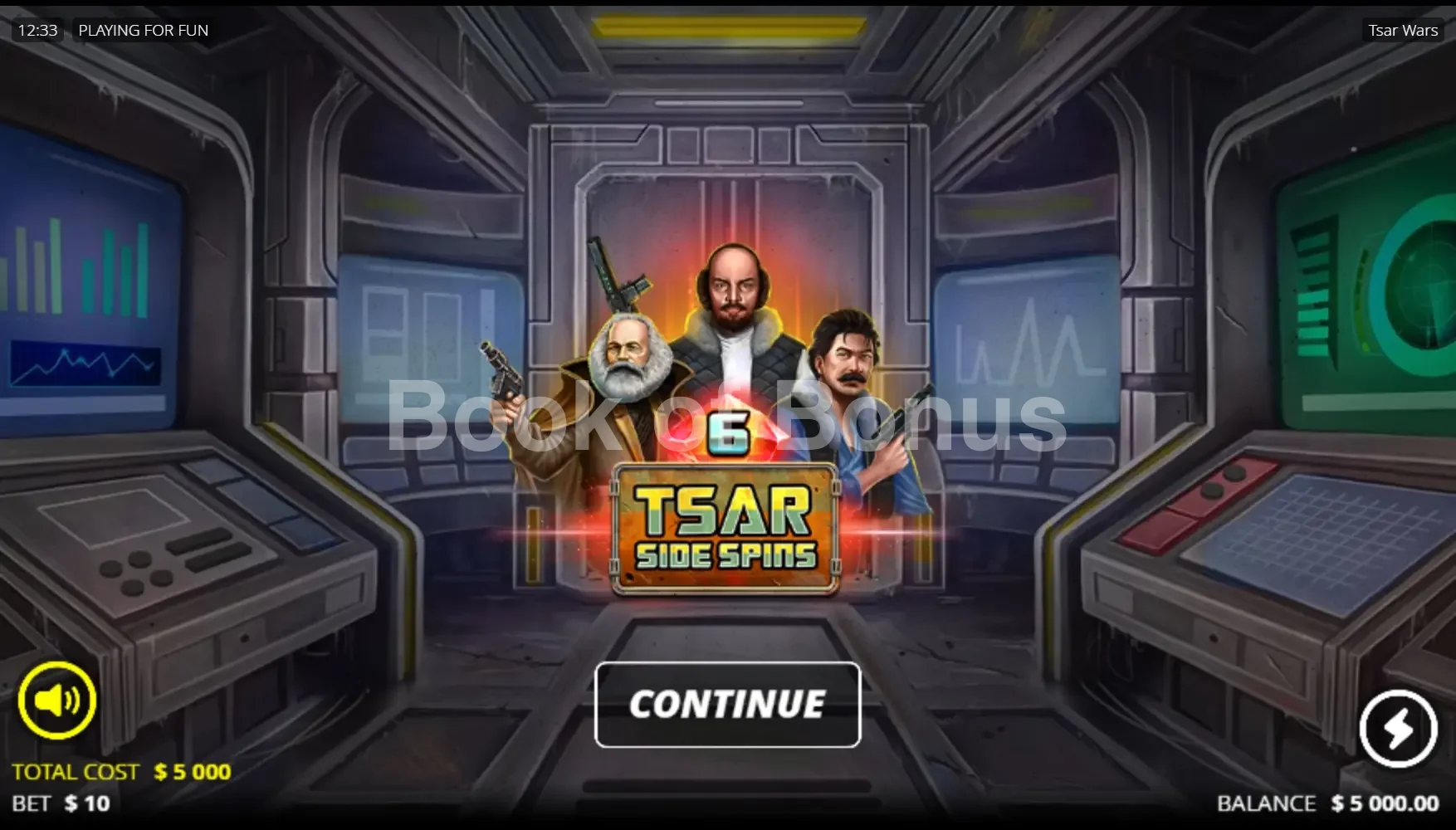Tsar Wars par Nolimit City - tours gratuits