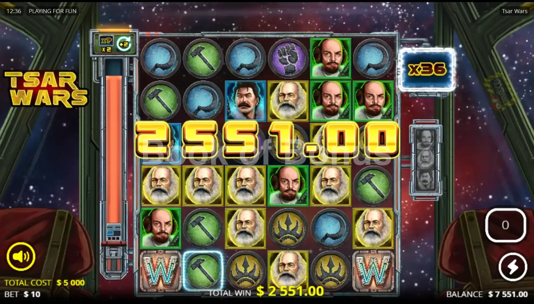 Tsar Wars par Nolimit City - gros gain