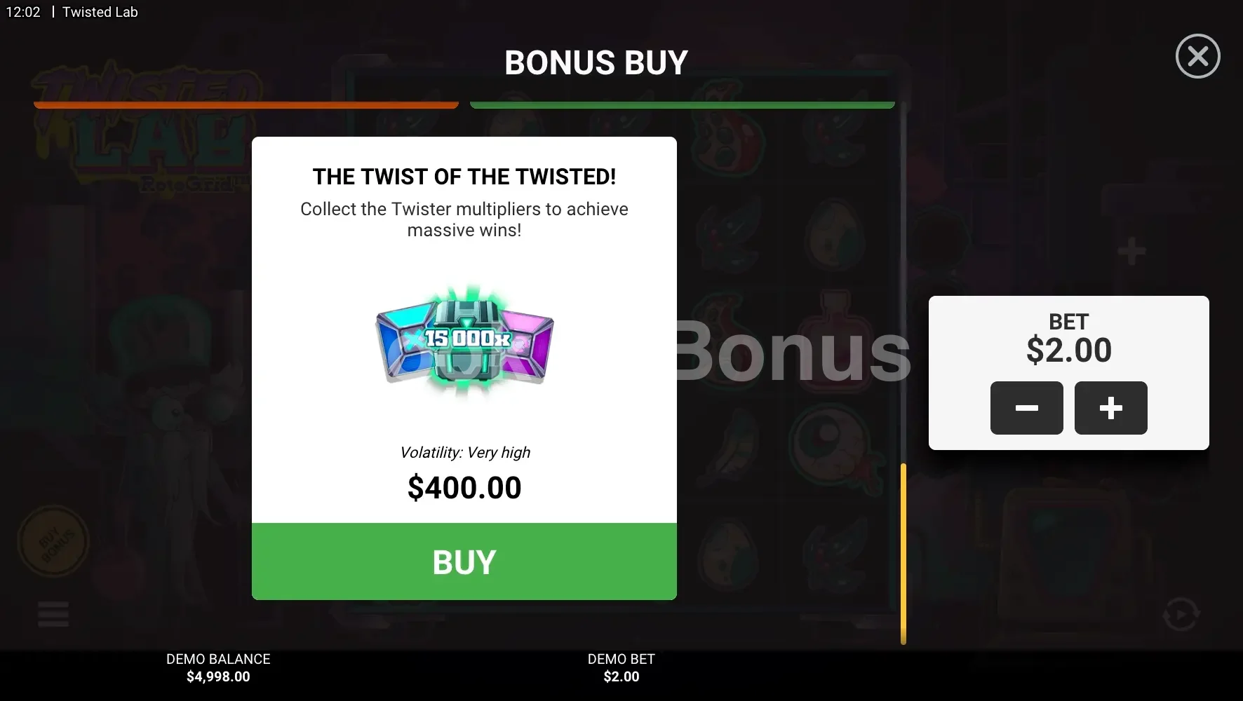 Achat de bonus Twisted Lab RotoGrid