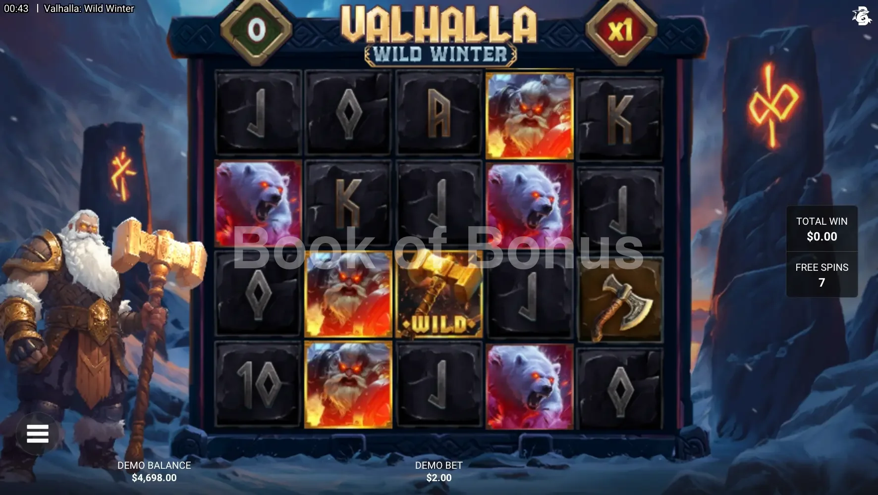 Valhalla Wild Winter par Hacksaw Gaming - tours gratuits