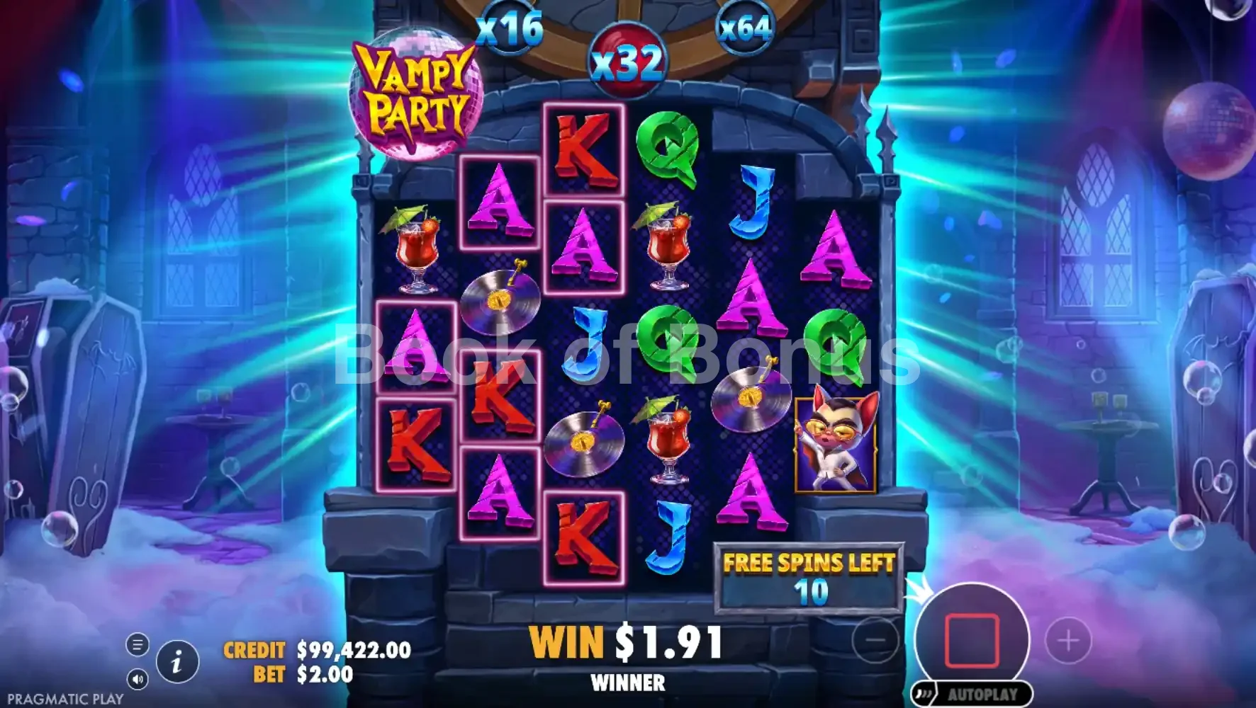 Vampy Party par Pragmatic Play - tours gratuits
