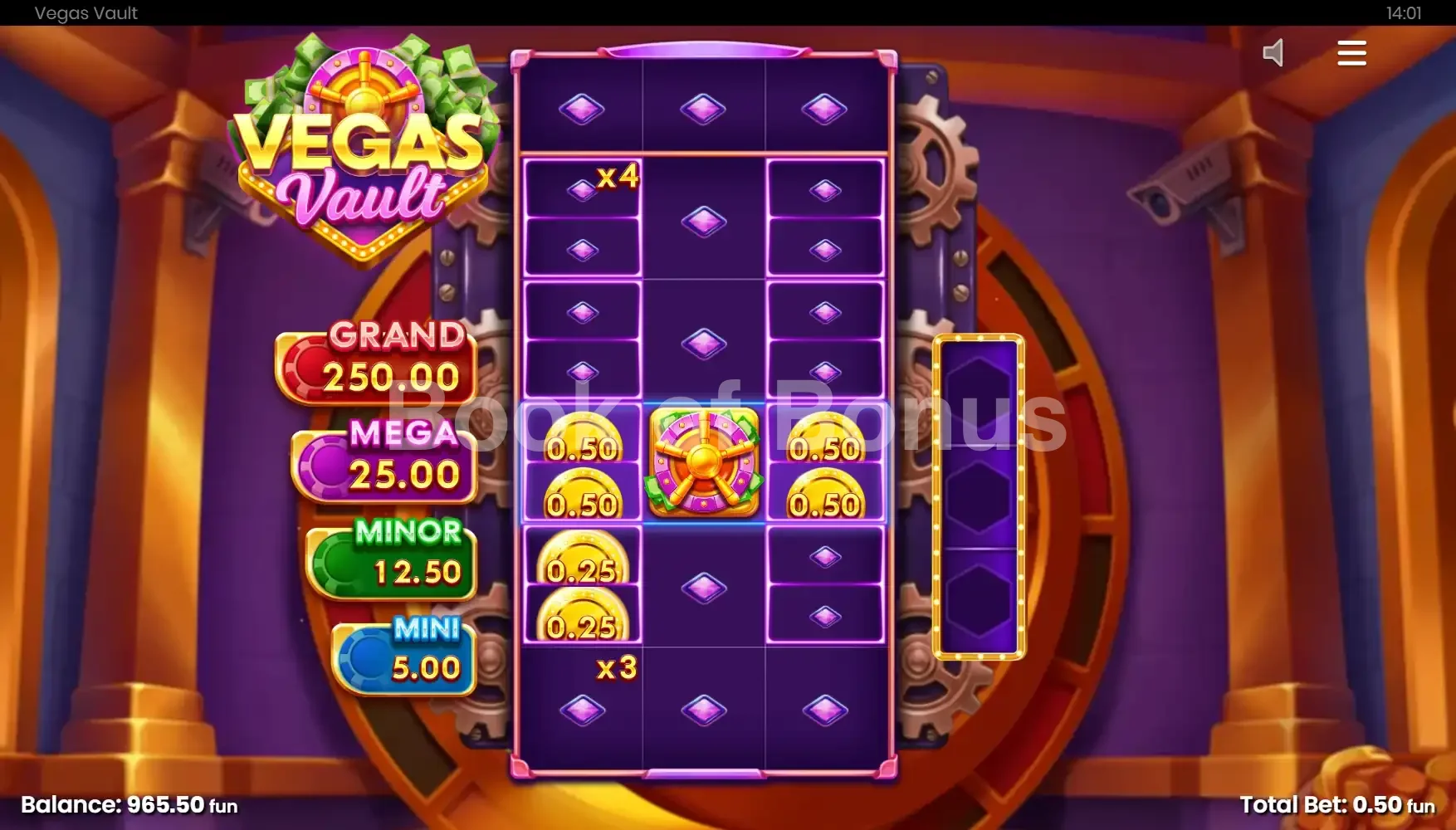 Vegas Vault par Push Gaming - tours gratuits