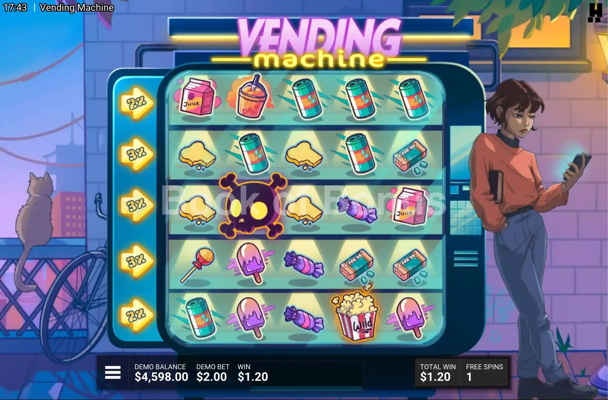Vending Machine par Hacksaw Gaming - tours gratuits