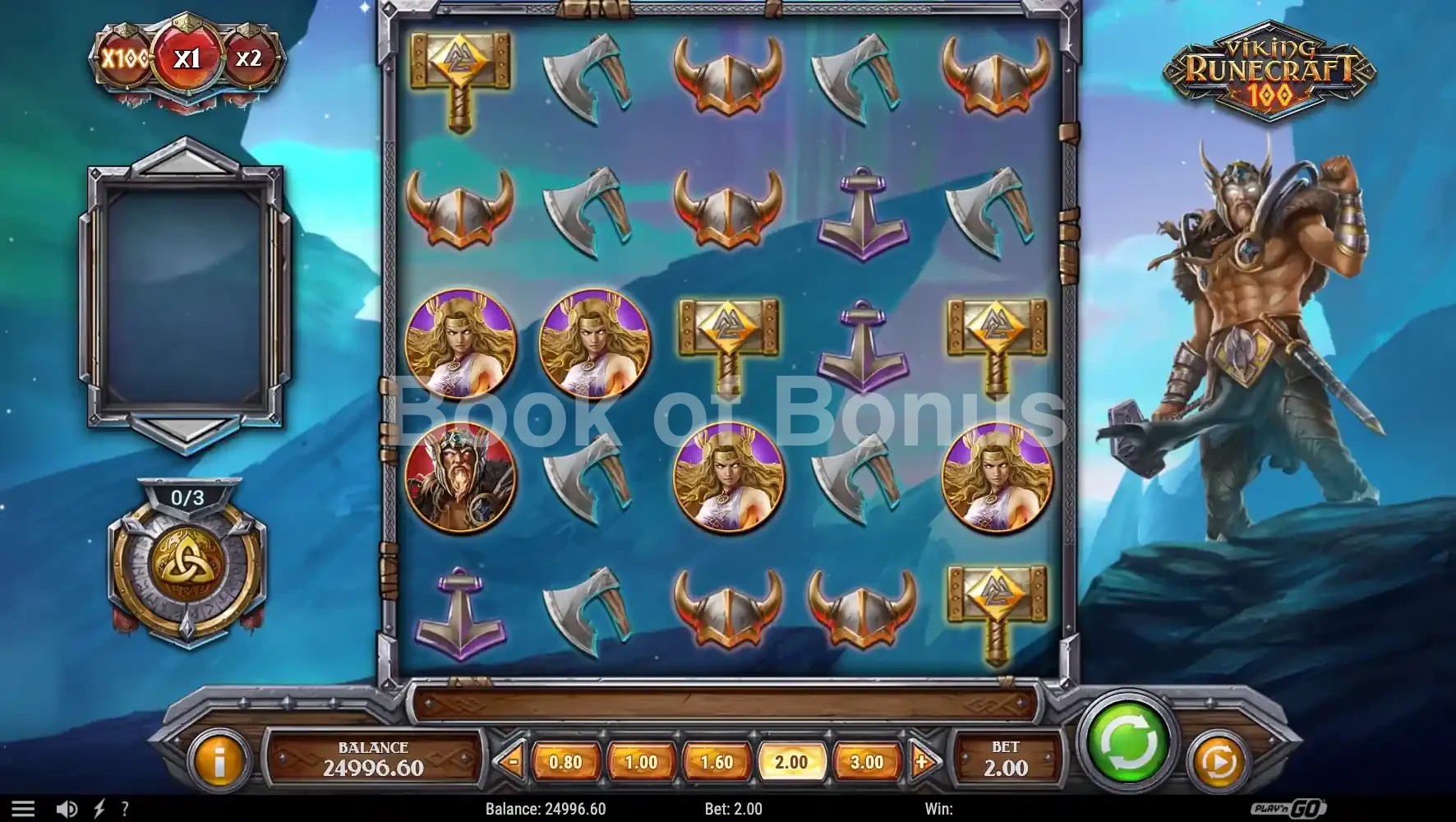 Viking Runecraft 100 par Play'n GO - jeu de base et disposition des rouleaux