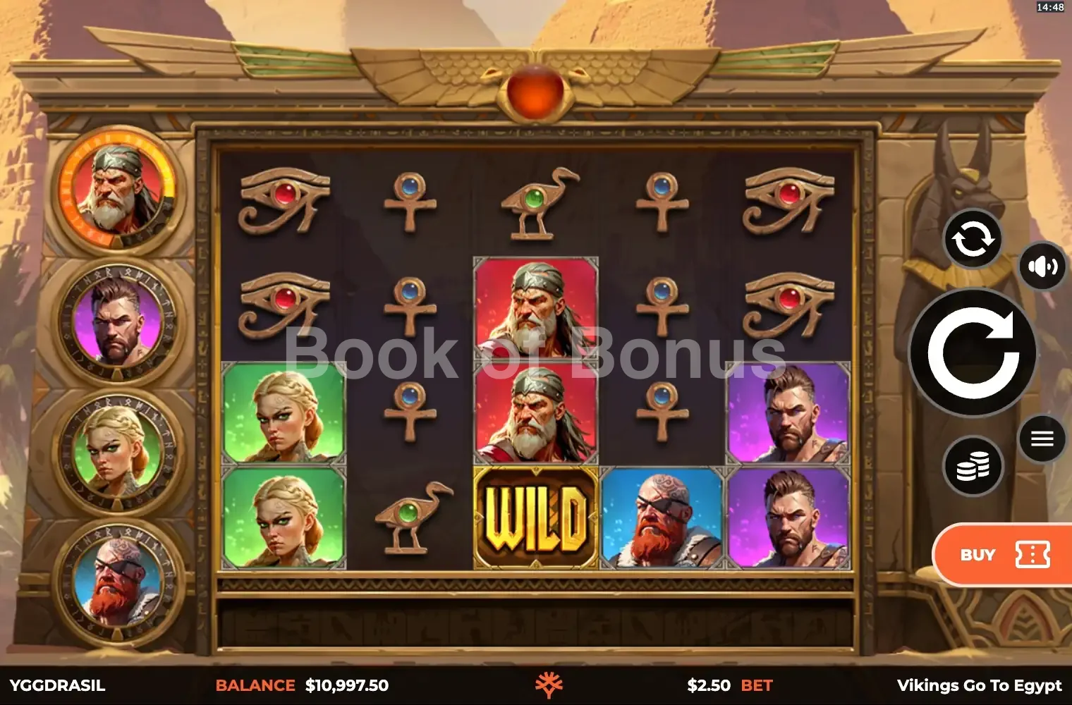 Jeu de base Vikings Go To Egypt Wild Fight