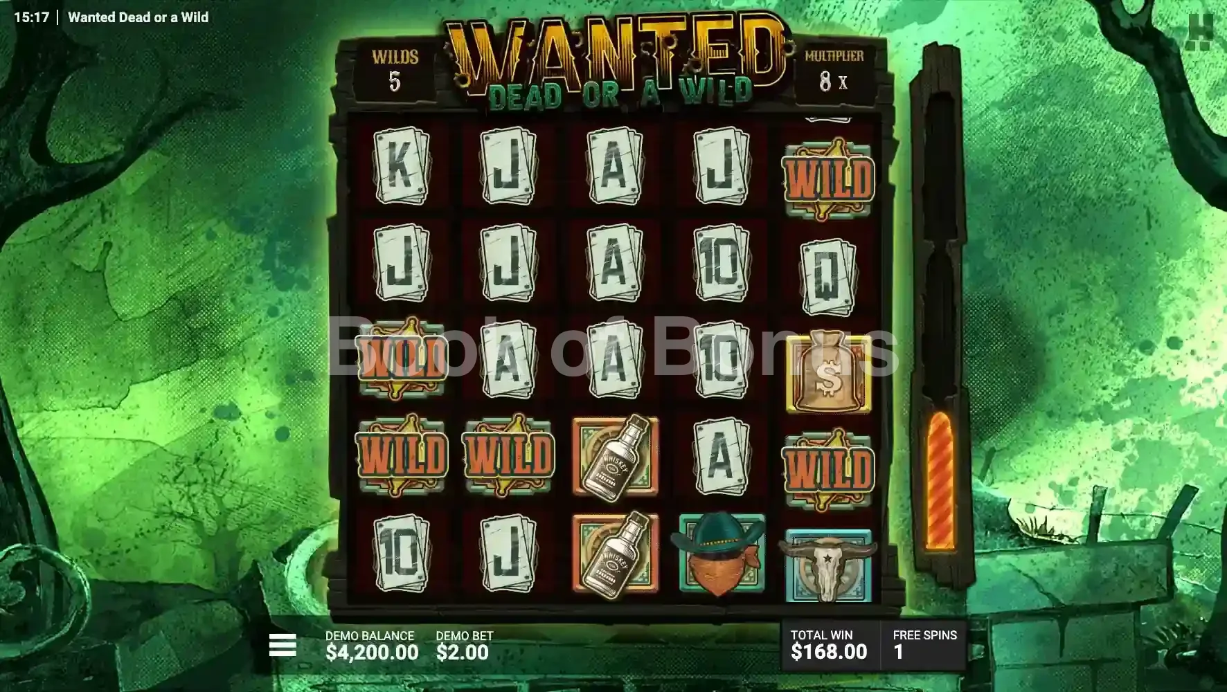 Wanted Dead or a Wild par Hacksaw Gaming - tours gratuits