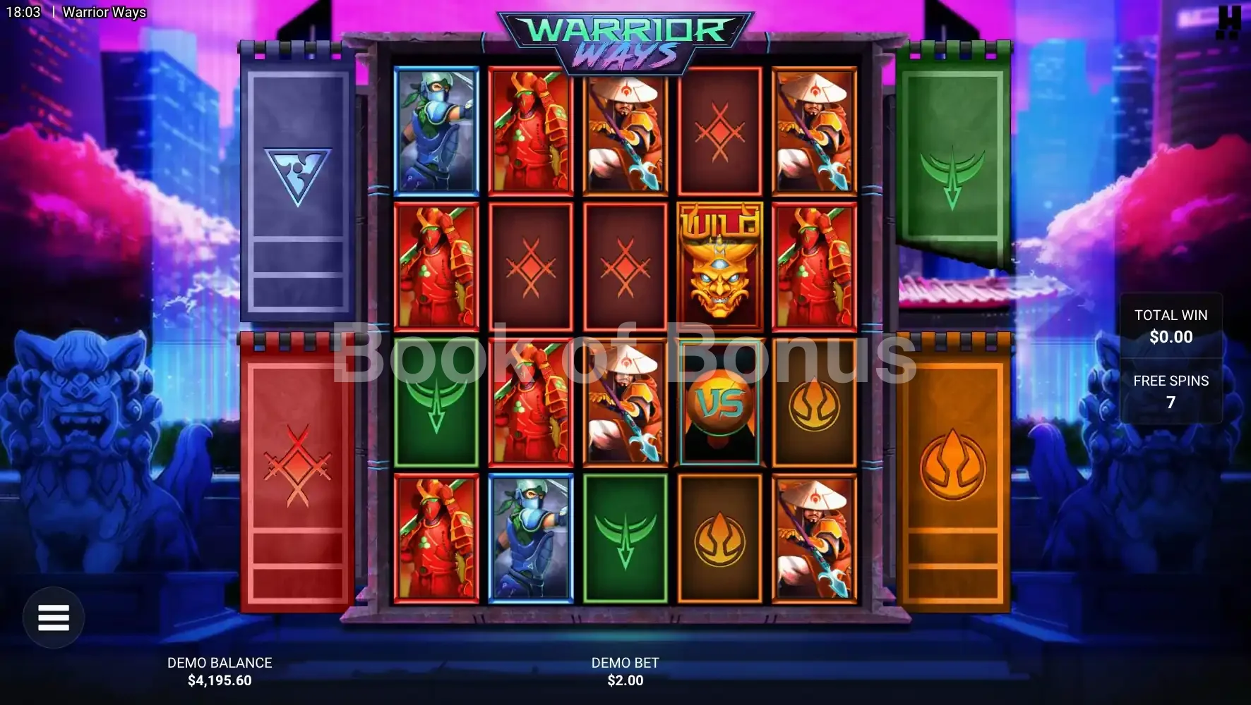 Warrior Ways par Hacksaw Gaming - tours gratuits