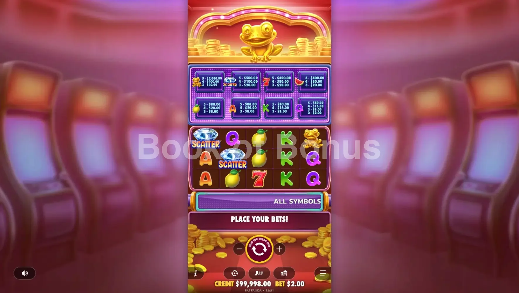 Jeu de base Wealthy Frog
