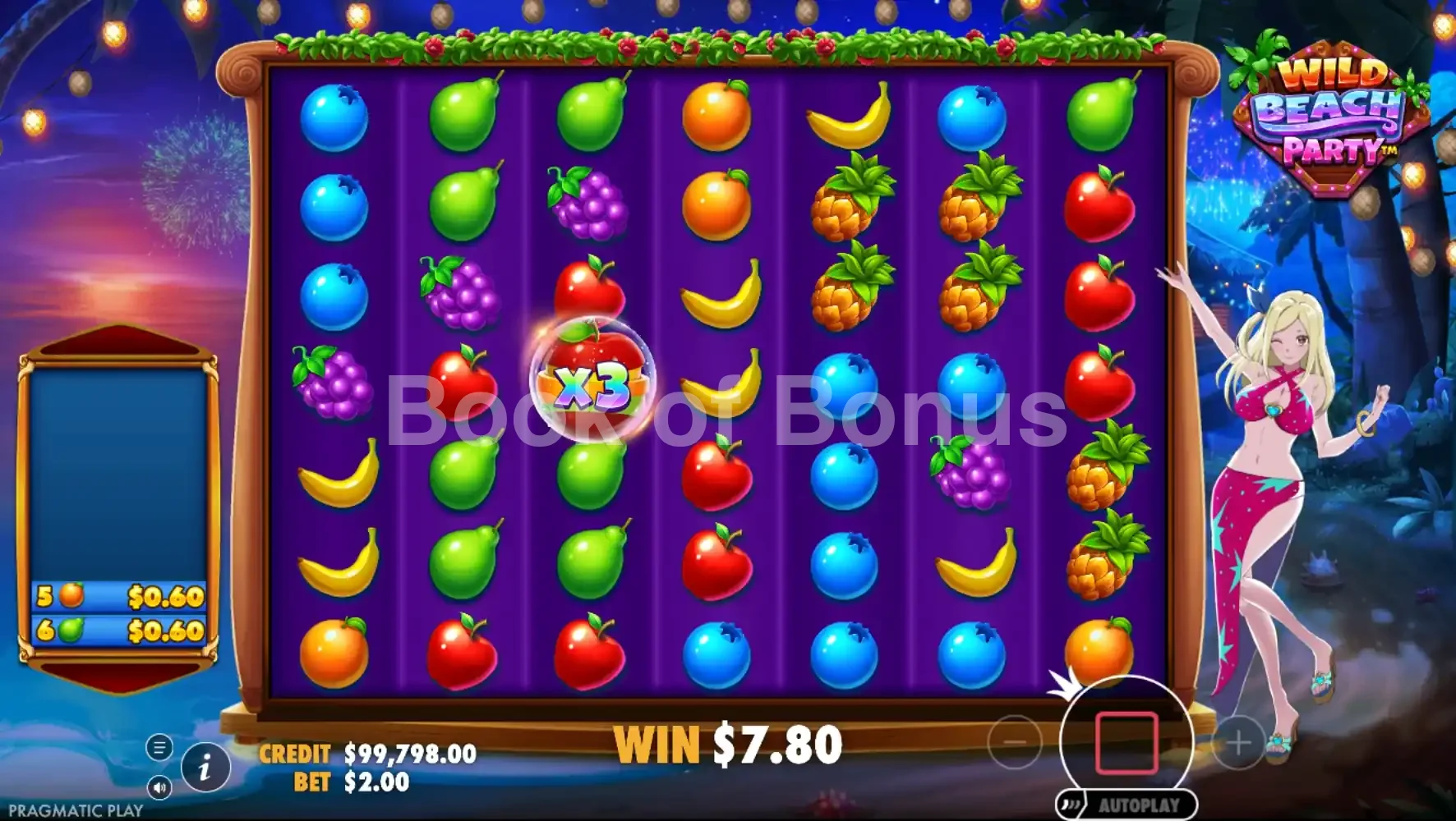Wild Beach Party par Pragmatic Play - tours gratuits