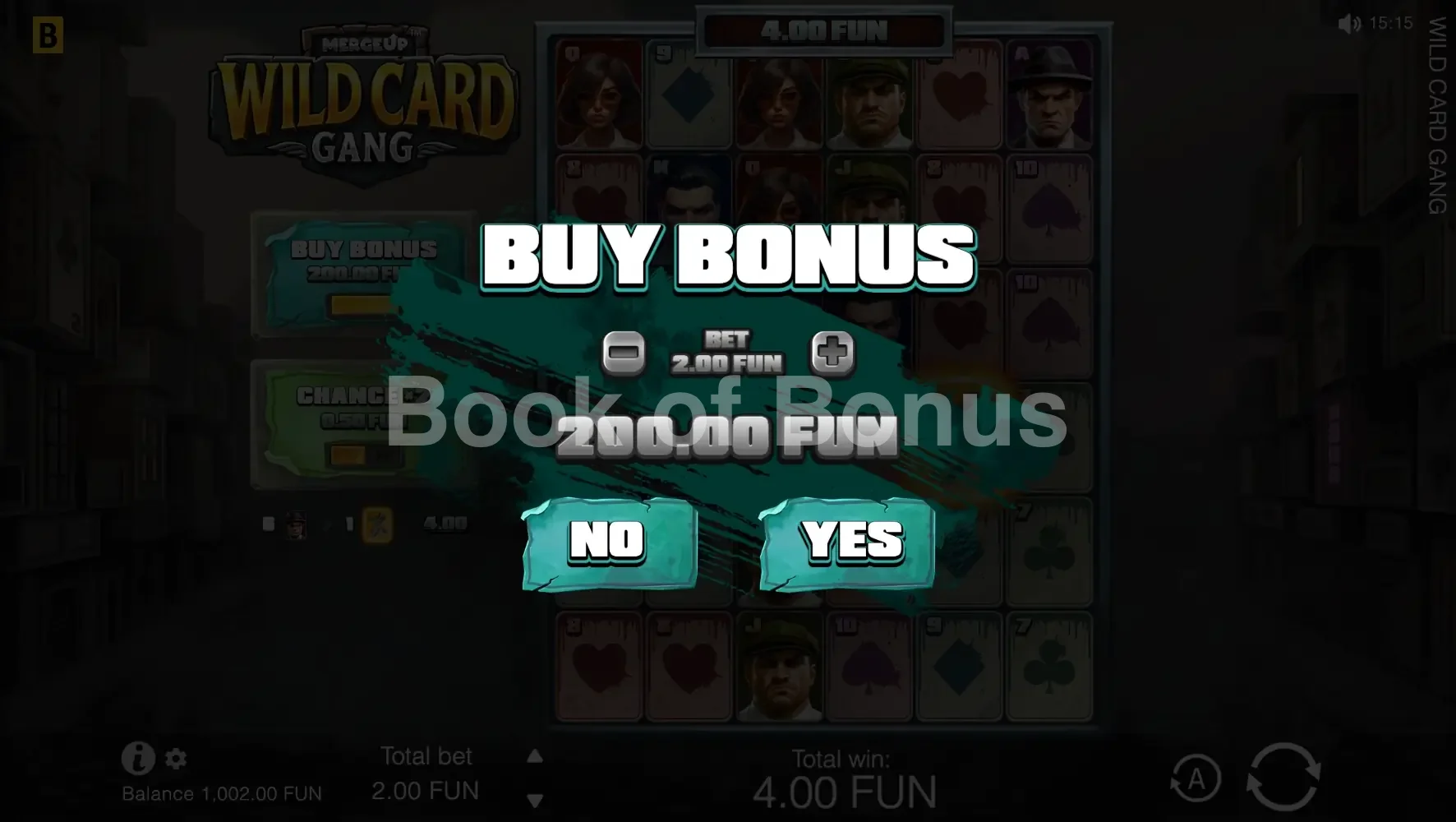 Achat de bonus Wild Card Gang