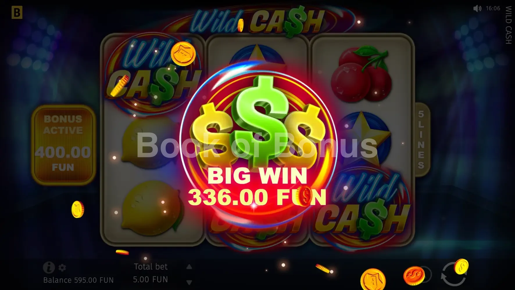 Wild Cash par BGaming - gros gain