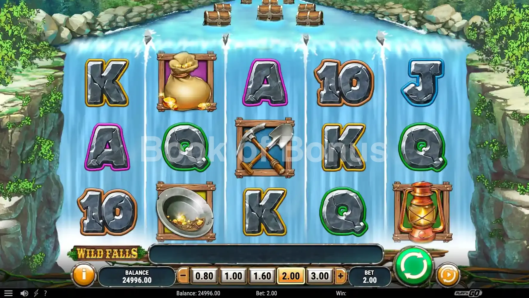 Wild Falls par Play'n GO - base game 2