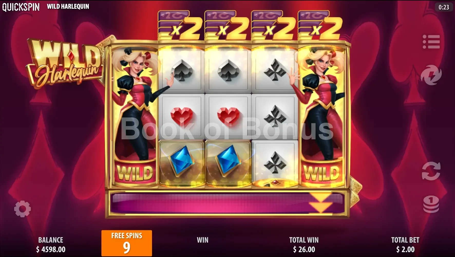 Tours gratuits Wild Harlequin