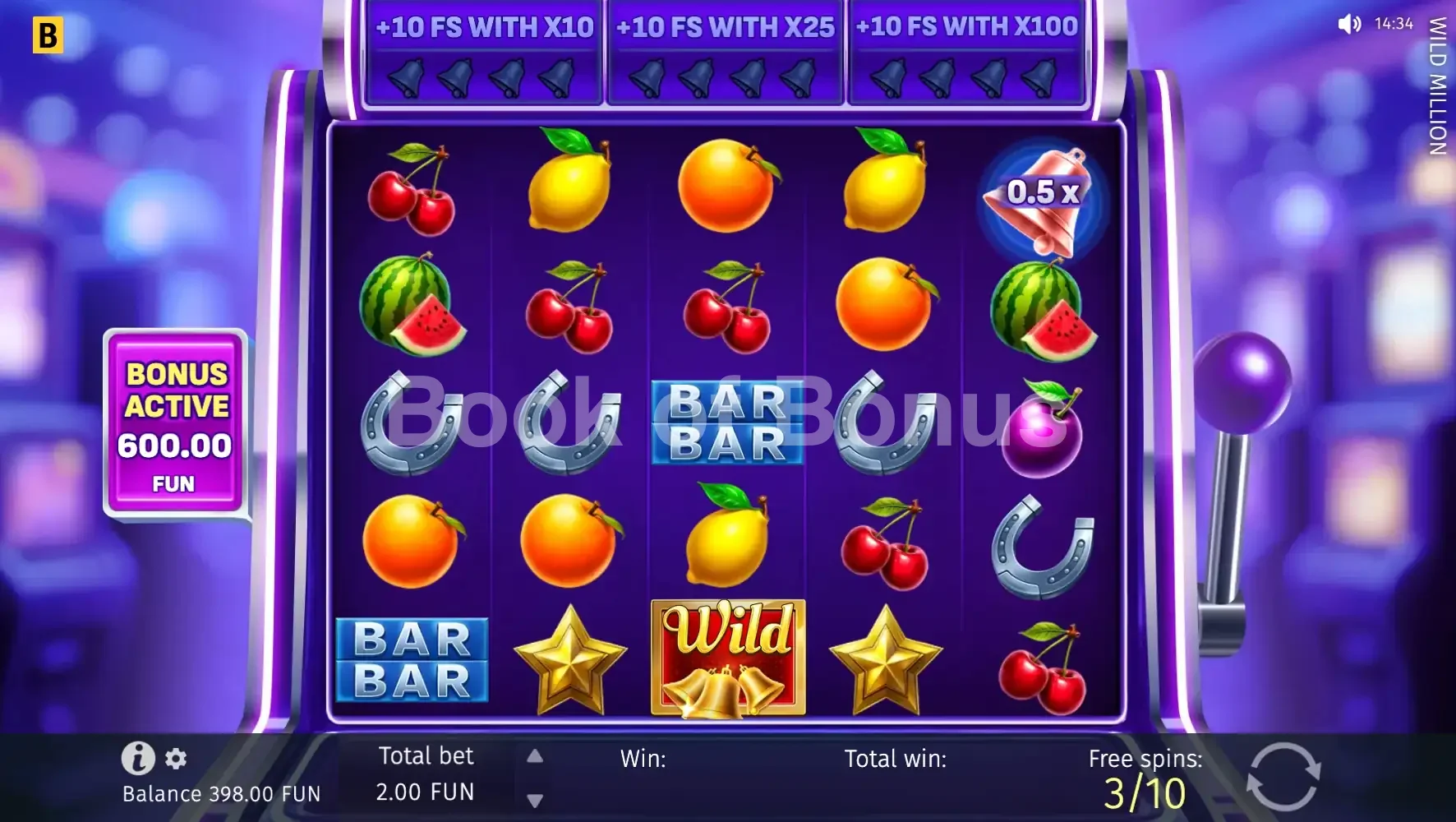 Wild Million par BGaming - tours gratuits