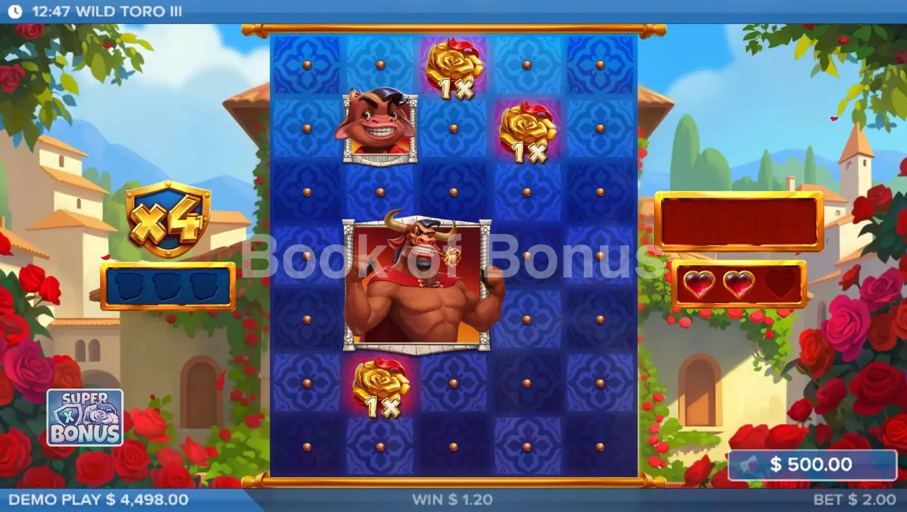 Bonus Golden Rose Wild Toro 3