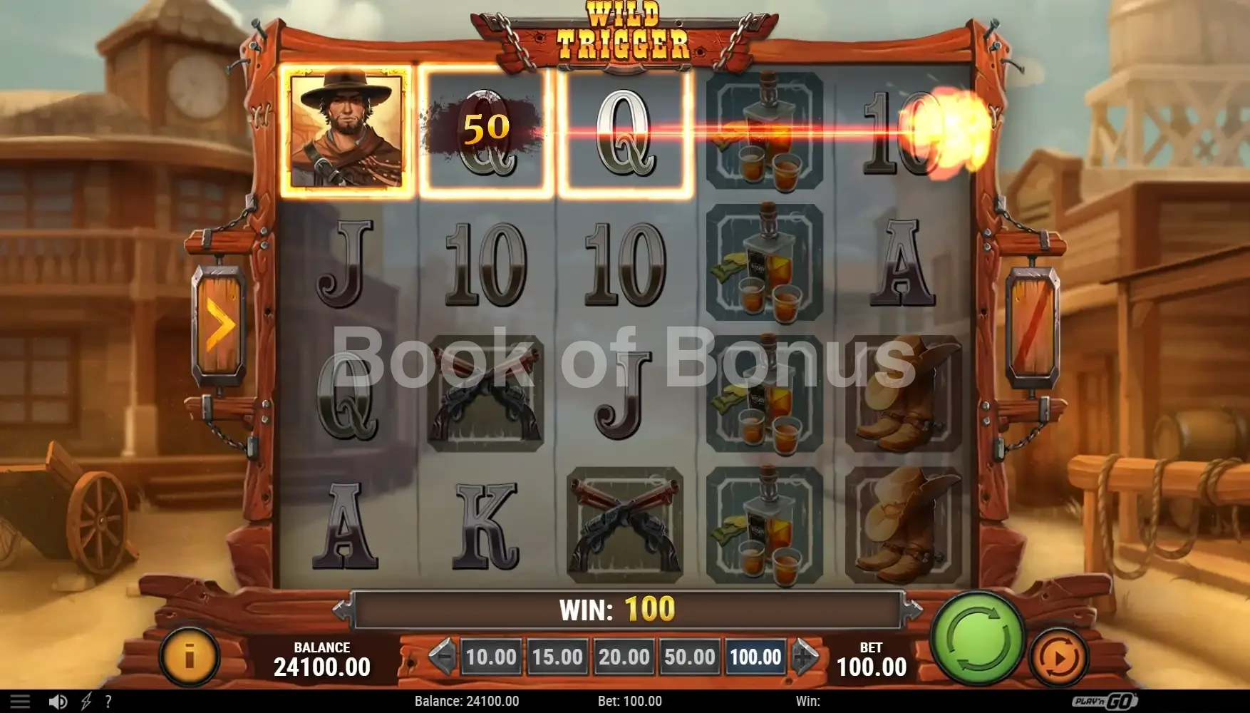 Wild Trigger par Play'n GO - spin result