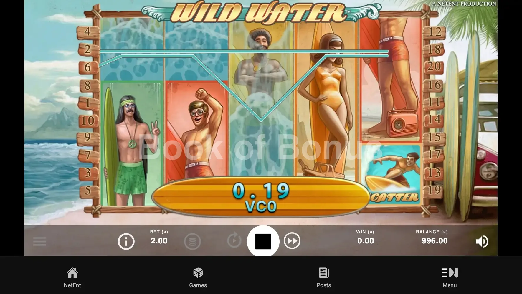 Wilds empilés Wild Water en action