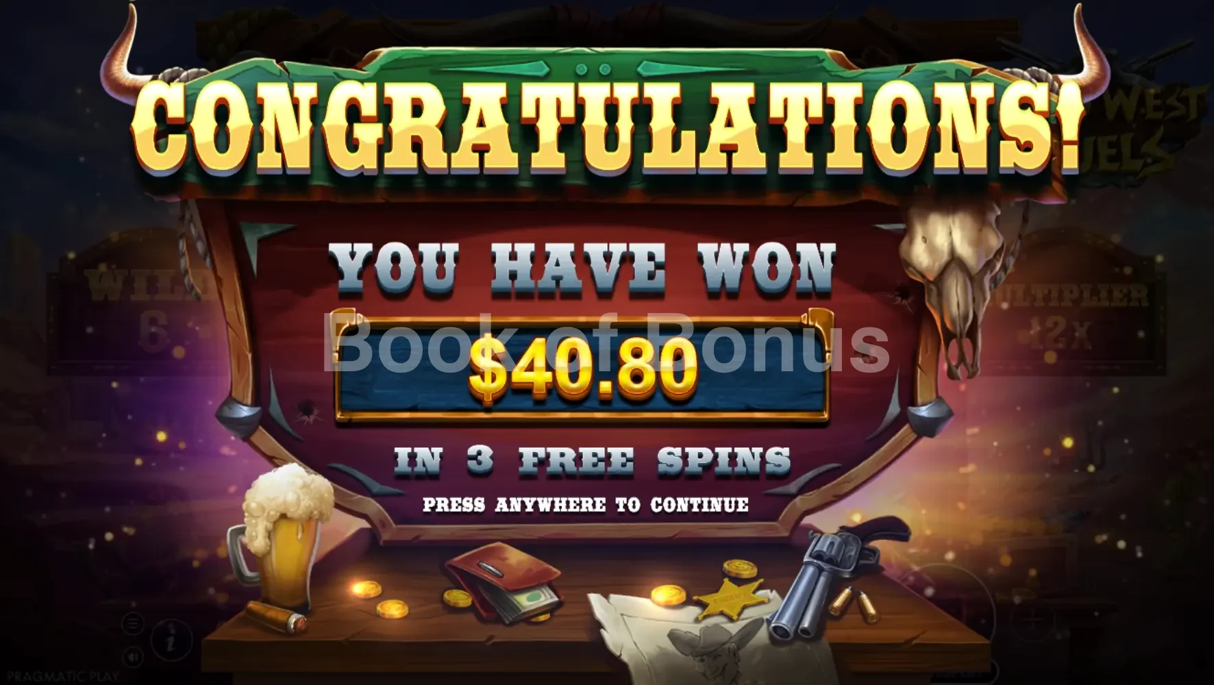 Wild West Duels par Pragmatic Play - gros gain