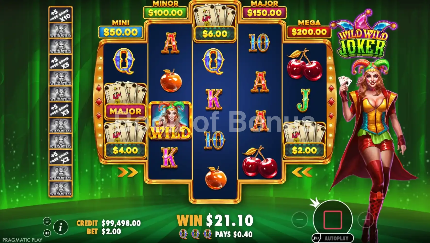 Wild Wild Joker par Pragmatic Play - tours gratuits