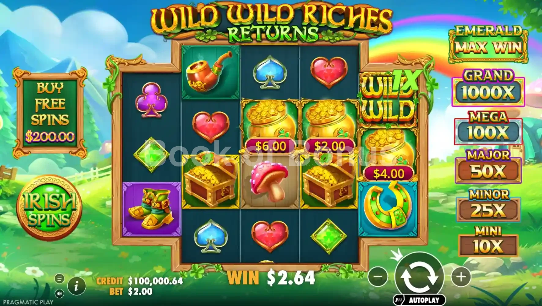 Jeu de base Wild Wild Riches Returns