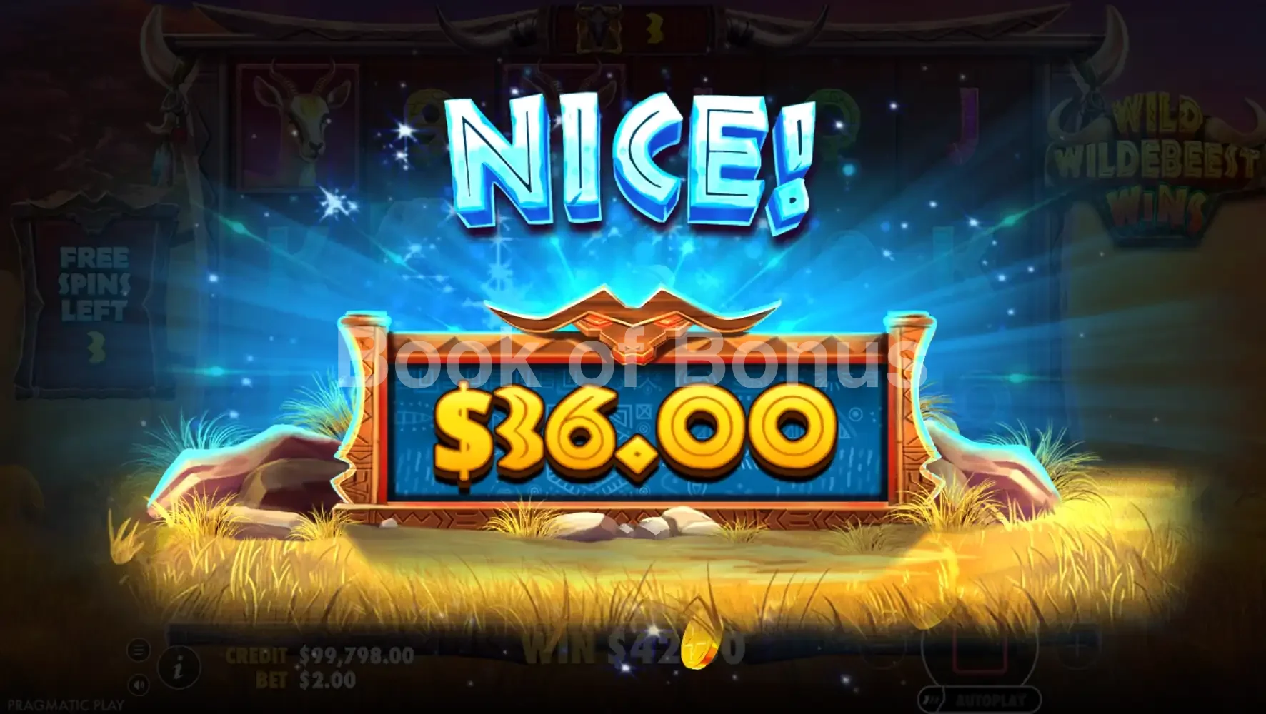 Wild Wildebeest Wins par Pragmatic Play - gros gain