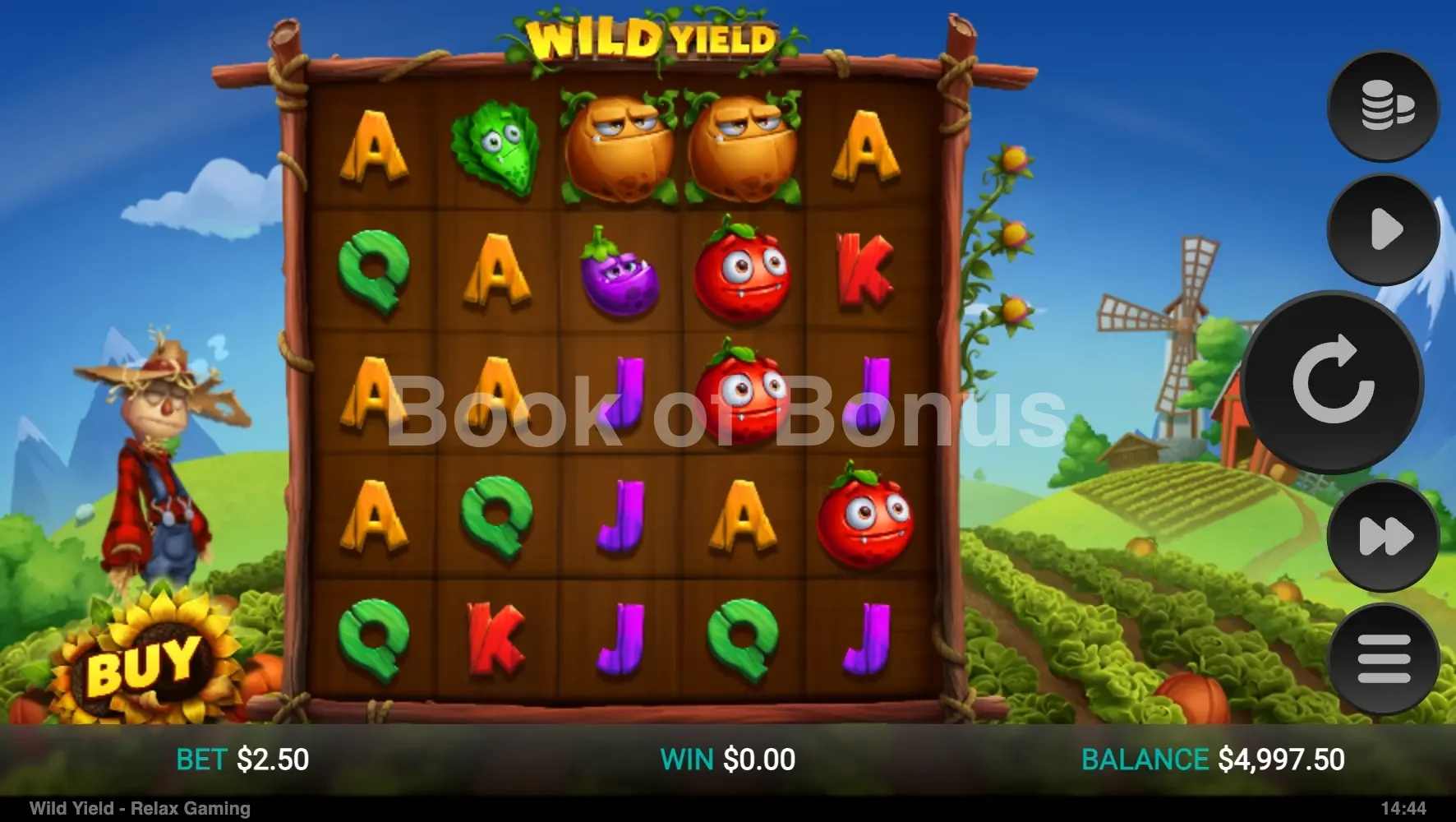 Jeu de base Wild Yield