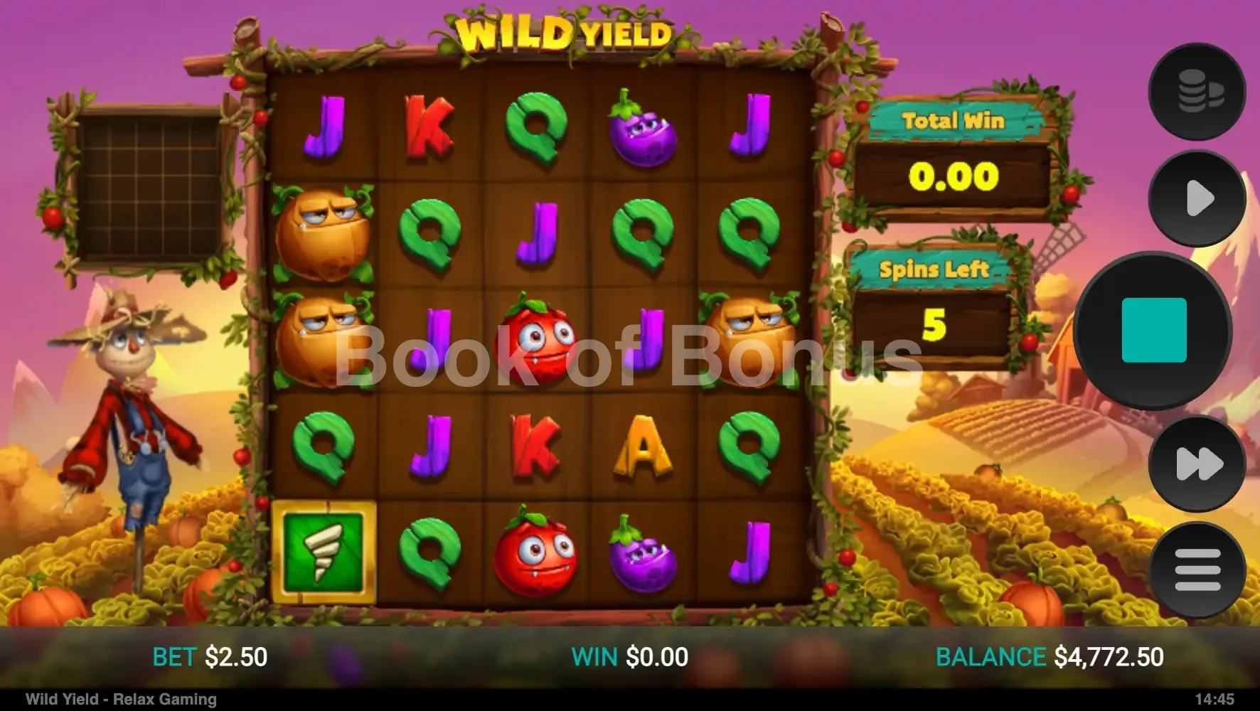 Tours gratuits Wild Yield