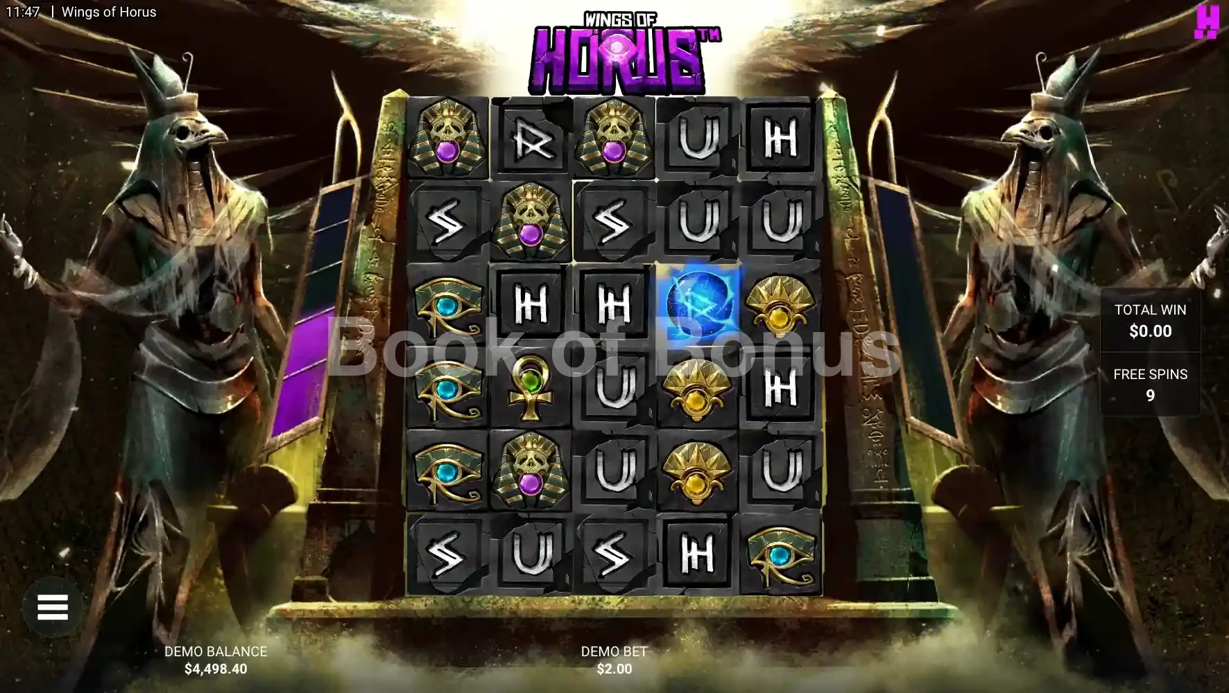 Wings of Horus par Hacksaw Gaming - tours gratuits
