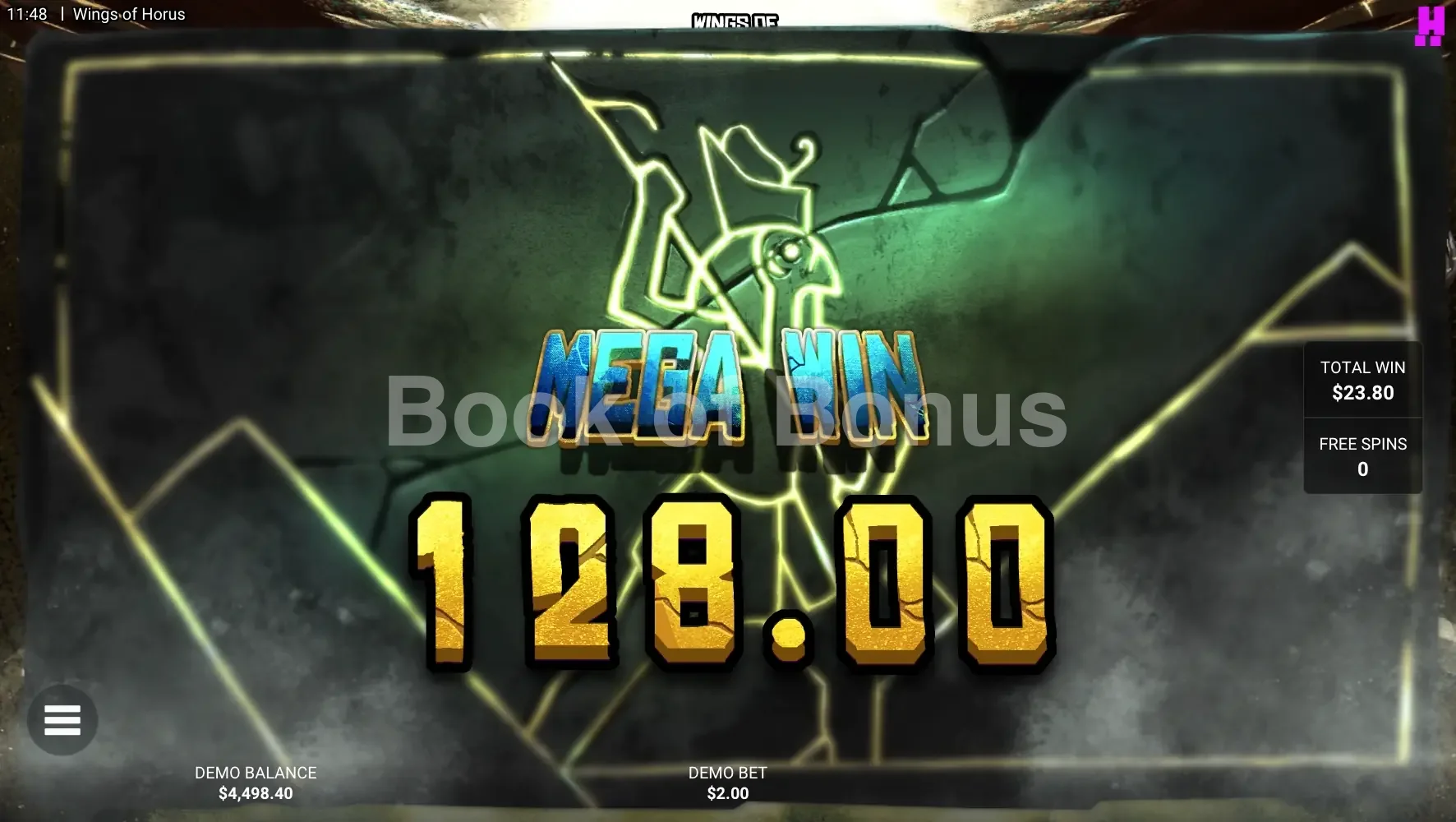 Wings of Horus par Hacksaw Gaming - gros gain