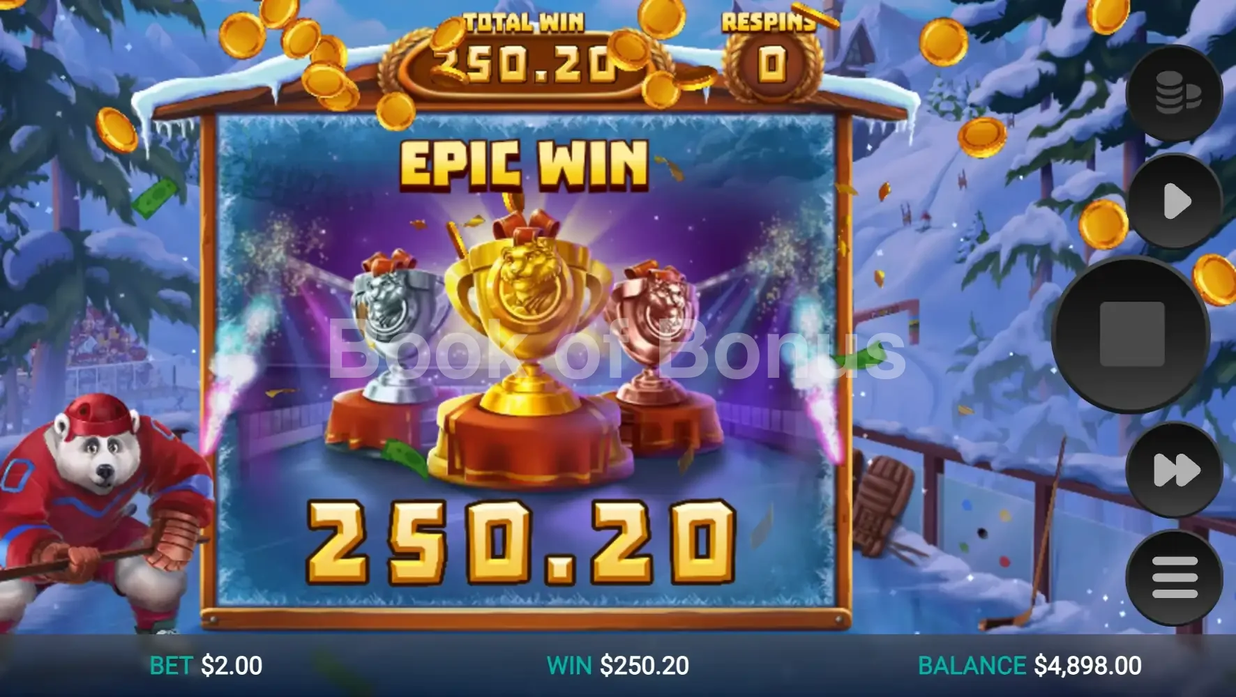 Winter Champions par Relax Gaming - gros gain